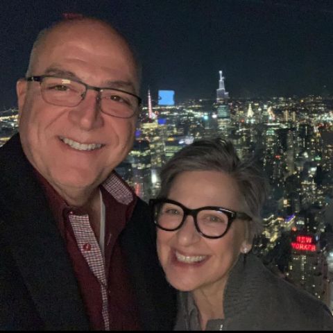 Albert Manzo III with his wife, Caroline Manzo